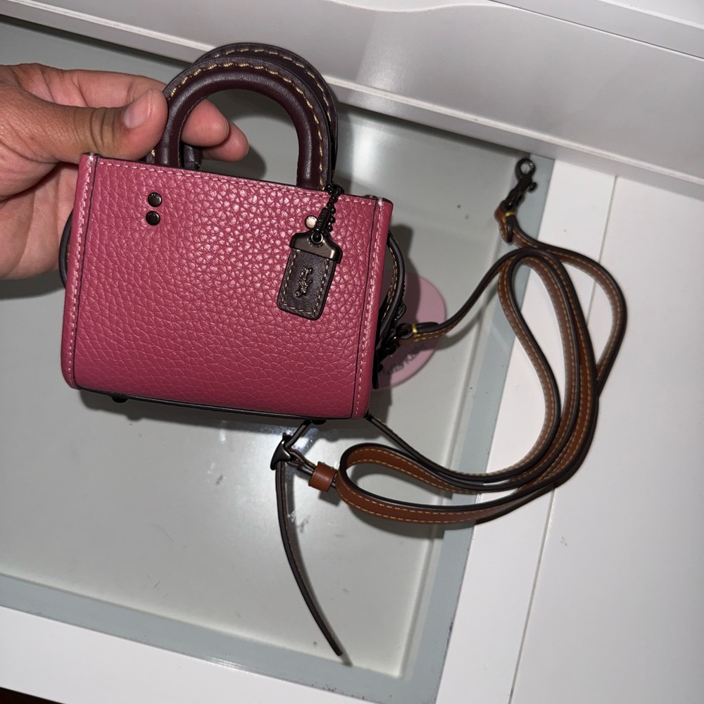 Coach Rogue 12 Leather Pebbled Bag - EUC - Picture 6 of 7